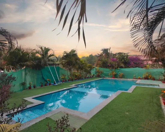 Swimming Pool inside jungle at WildDunes Eco Resort Konark