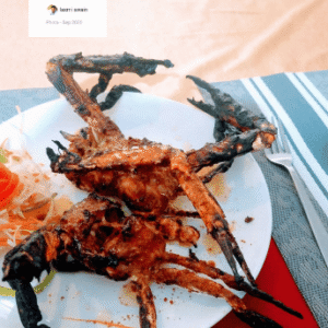 Tandoori Crab at WildDunes Restaurants in Konark Odisha