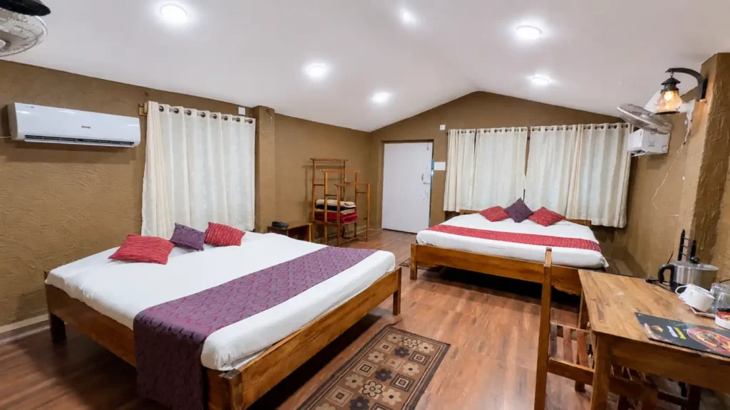 At WildDunes Eco Resort Konark A village themed cottage for family of four adults.
