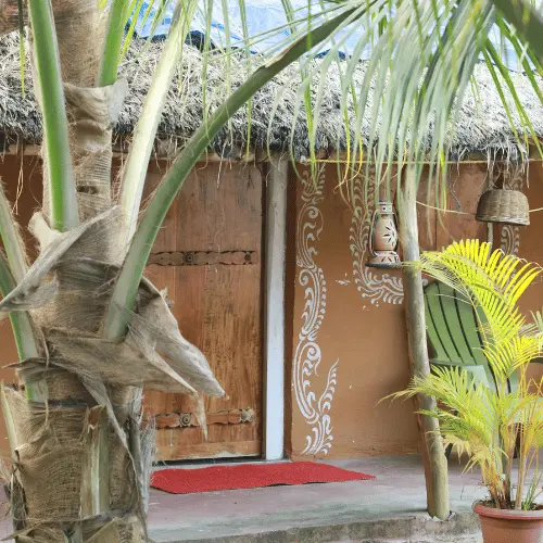 Village eco cottages at WildDunes Eco Resort in Konark, Odisha